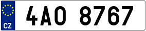 Trailer License Plate